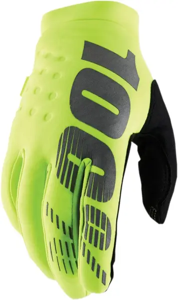 100% Youth Brisker Handschuhe  Fluo Yellow