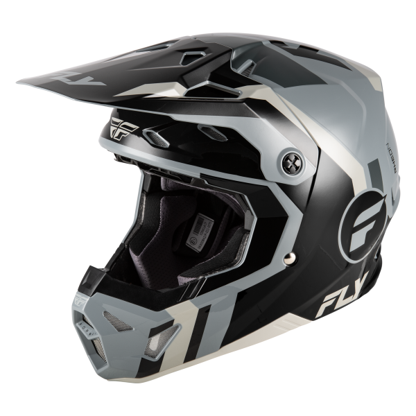FLY RACING Formula CP Seal Helm - Schwarz/Grau