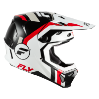 FLY RACING Formula CP Seal Helm - Weiß/Schwarz/Rot