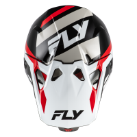FLY RACING Formula CP Seal Helm - Weiß/Schwarz/Rot