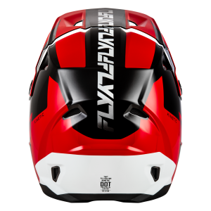 FLY RACING Kinetic Crest Helm - Rot/Schwarz/Weiß
