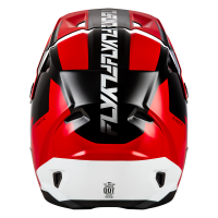 FLY RACING Kinetic Crest Helm - Rot/Schwarz/Weiß