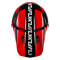 FLY RACING Kinetic Crest Helm - Rot/Schwarz/Weiß
