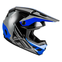 FLY RACING Kinetic Crest Helm - Grau/Schwarz/Blau