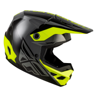 FLY RACING Kinetic Crest Helm - Grau/Schwarz/Neon Gelb