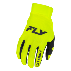 FLY RACING Pro Lite Handschuhe - Schwarz/Hi-Vis