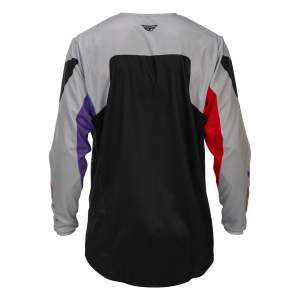 FLY RACING Kinetic Jersey - Grau/Rot/Lila/Schwarz