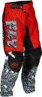 FLY RACING Kinetic Mutant Jugendhose - Rot/Weiß/Schwarz