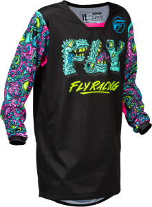FLY RACING Kinetic Mutant Jugend Jersey - Schwarz/Multi