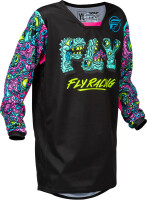 FLY RACING Kinetic Mutant Jugend Jersey - Schwarz/Multi