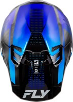 FLY RACING Formula S Carbon Protocol Helm - Schwarz Carbon/Blau