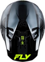 FLY RACING Formula S Carbon Protocol Helm - Schwarz Carbon/Grau/Hi-Vis