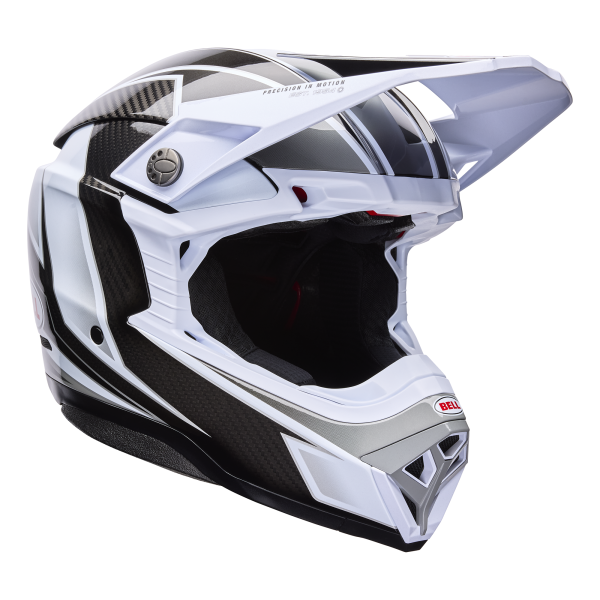 BELL Moto-10 Spherical Helm - Grid White/Black/Grey