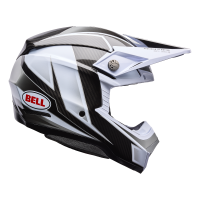 BELL Moto-10 Spherical Helm - Grid White/Black/Grey