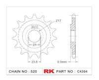 RK Antriebsritzel "4394" selbstreinigend Honda CRF 250/450