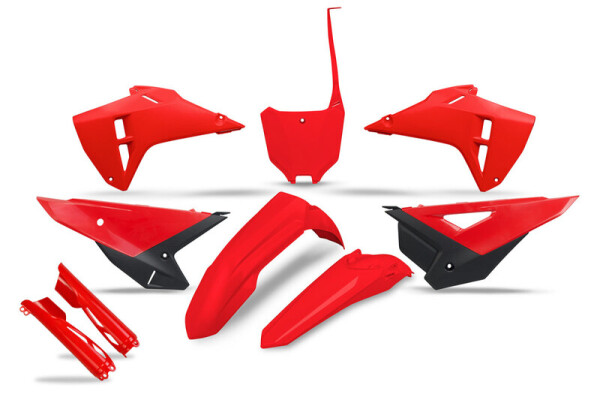 UFO Kunstoff-Kit ohne Gabelschützer Honda CRF250/450 25- OEM Farbe