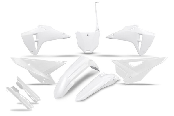 UFO Kunstoff-Kit mit Gabelschützer Honda CRF250/450 25- OEM Weiß