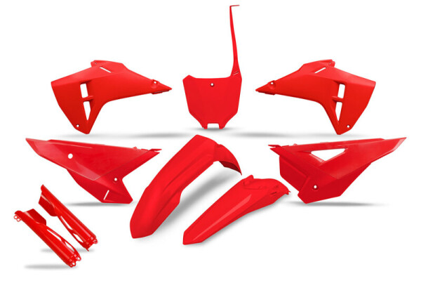 UFO Kunstoff-Kit mit Gabelschützer Honda CRF250/450 25- OEM Rot