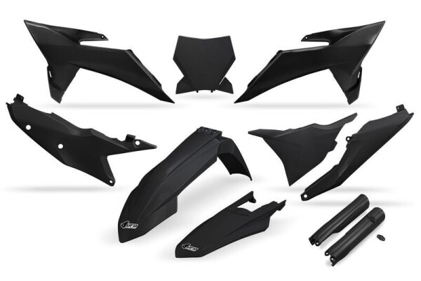 UFO Kunstoff-Kit mit Gabelschützer KTM SX/SXF 25- schwarz