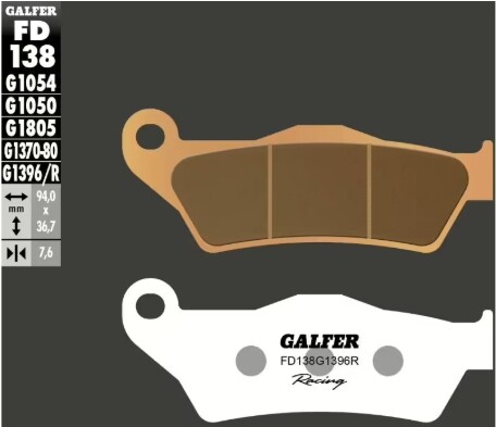 GALFER Bremsbelag Racing "FD138" KTM /Husqvarna vorne