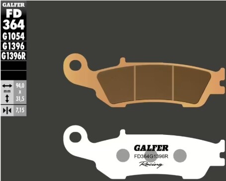 GALFER Bremsbelag Racing "FD364" YZ250/450F 18-20 vorne