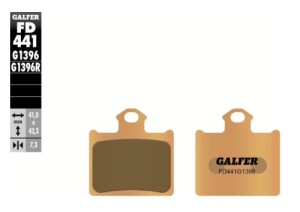 GALFER Bremsbelag "FD441"  85SX/TC85 12-20 hinten