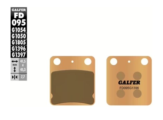 GALFER Bremsbelag "FD095" KX65 00- hinten