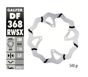 GALFER Bremsscheibe "DF368RWSX" RMZ250/450 18-...