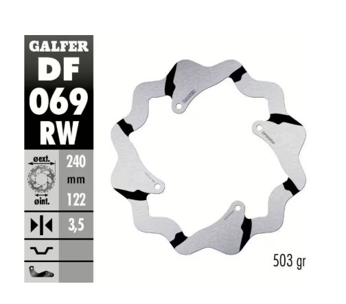 GALFER Bremsscheibe "DF069RW"  Honda CRF250/450 2018- hinten