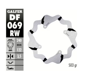 GALFER Bremsscheibe "DF069RW"  Honda CRF250/450...