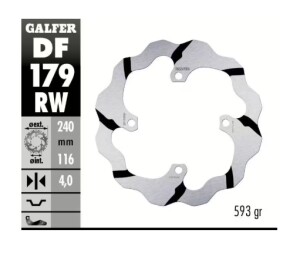 GALFER Bremsscheibe "DF179RW" KX250F/KX450F...