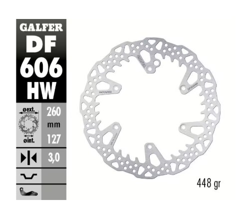 GALFER Bremsscheibe "DF606HW" GasGas/KTM/Husqvarna vorne