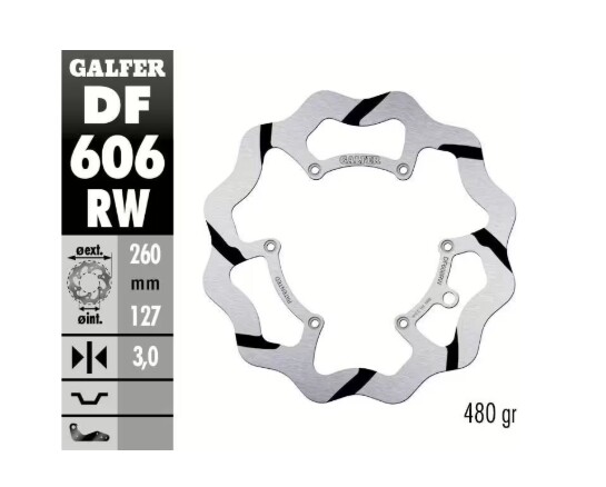 GALFER Bremsscheibe "DF606RW" GasGas/KTM/Husqvarna vorne