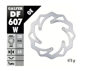 GALFER Bremsscheibe "DF607W"...