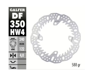 GALFER Bremsscheibe "DF350HW" RMZ250/450 18-...