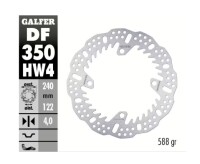GALFER Bremsscheibe "DF350HW" RMZ250/450 18- hinten