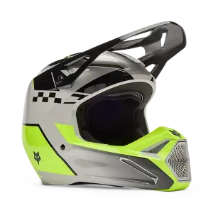Fox Helm V1 Collect Grau/Gelb