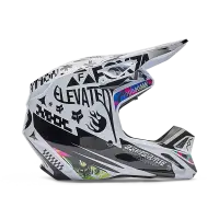 Fox V1 Image Cosmo Helm Weiß/Schwarz