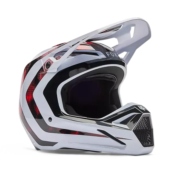 Fox V1 Kairos Helm Weiß/Rot