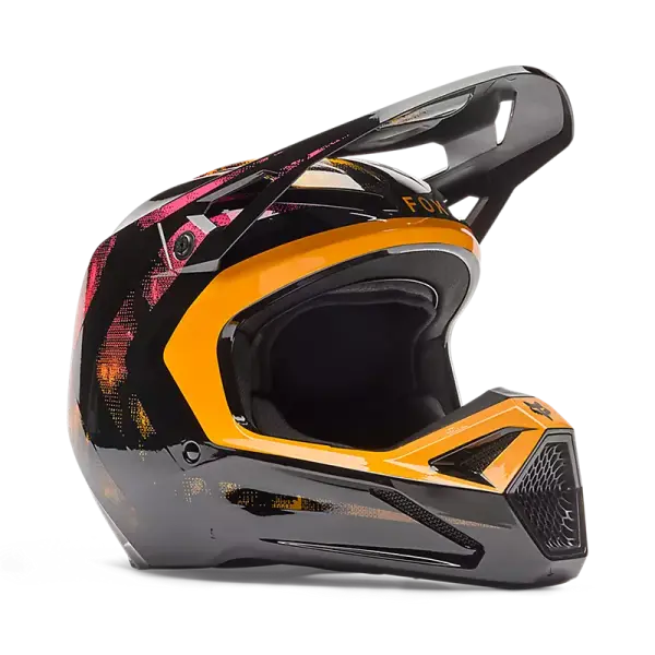 Fox V1 Kairos Helm Orange/Schwarz
