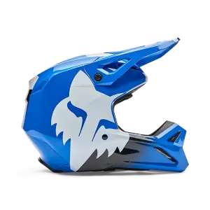 Fox V1 Shield Helm Blau
