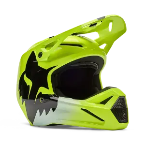 Fox V1 Shield Helm Flo Yellow