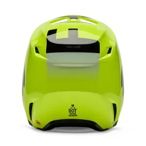 Fox V1 Shield Helm Flo Yellow