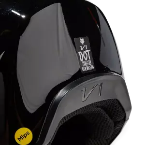 Fox V1 Solid Helm Schwarz