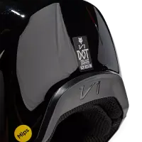 Fox V1 Solid Helm Schwarz