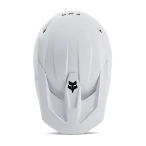Fox V1 Solid Helm Matt Weiß