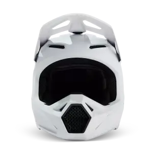 Fox V1 Solid Helm Matt Weiß