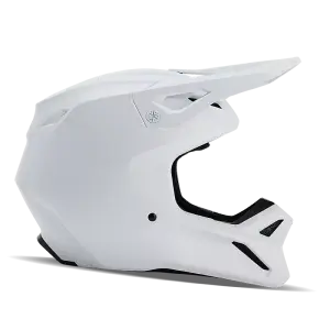 Fox V1 Solid Helm Matt Weiß