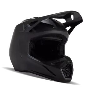 Fox V1 Solid Helm Matt Schwarz