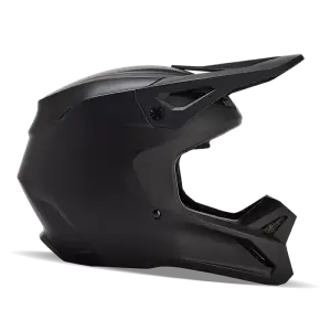 Fox V1 Solid Helm Matt Schwarz
